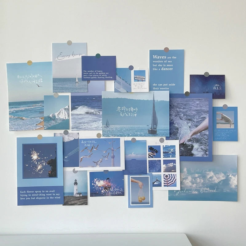 Nordic Retro Wall Photo Card Stickers