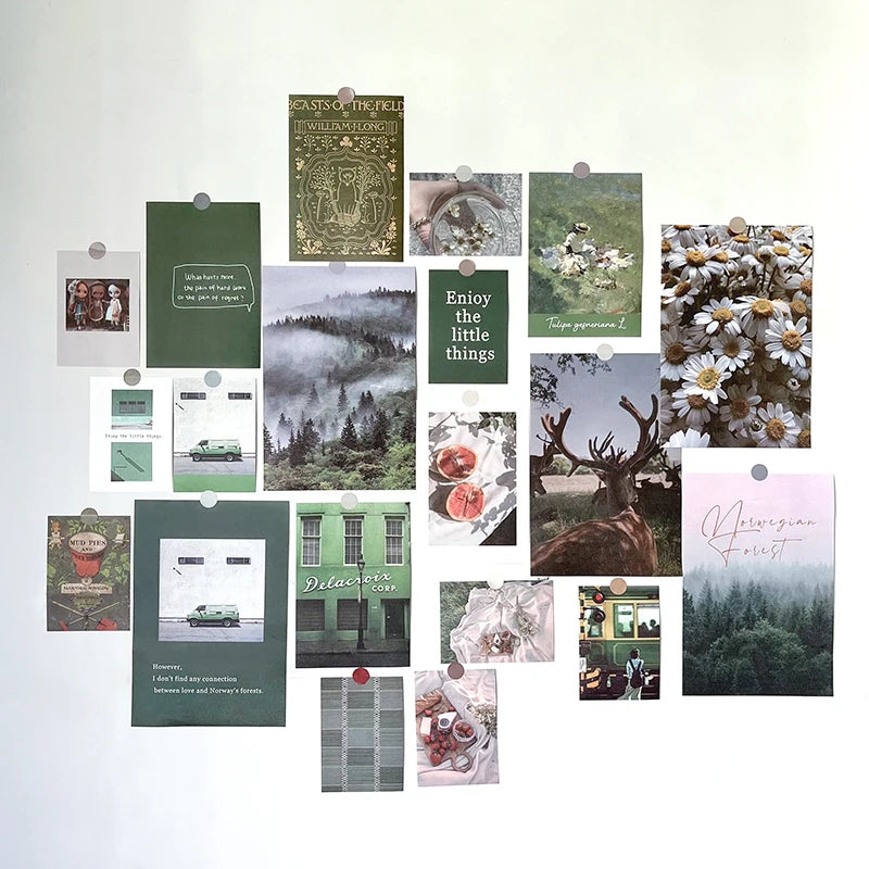 Nordic Retro Wall Photo Card Stickers